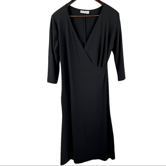 BRYN WALKER minimalist faux wrap dress - Picture 1 of 9